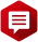 Red message bubble icon